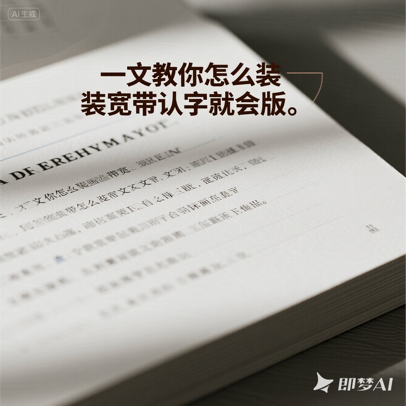 办宽带其实很简单，记住这四步就行