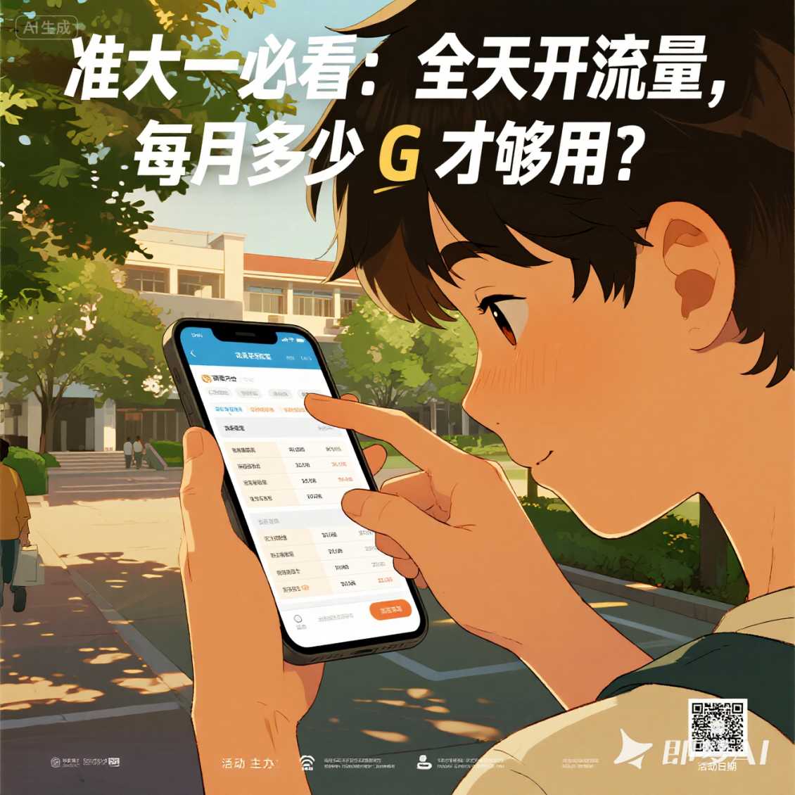 准大一必看：全天开流量，每月多少 G 才够用？